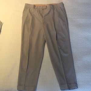 COS Gray Ankle Cropped Pants